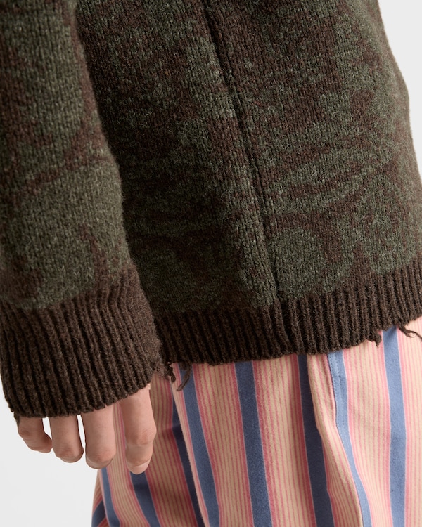 Pull à large col en laine Shetland Pull à large col en laine Shetland