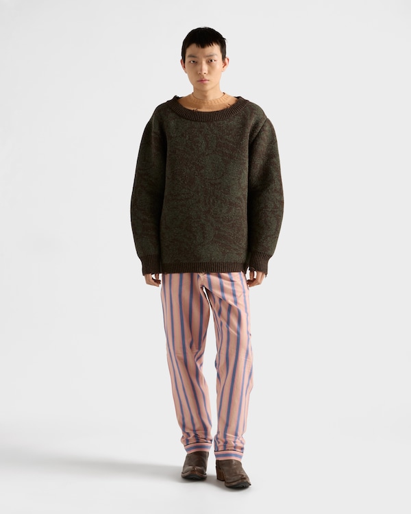 Pull à large col en laine Shetland Pull à large col en laine Shetland