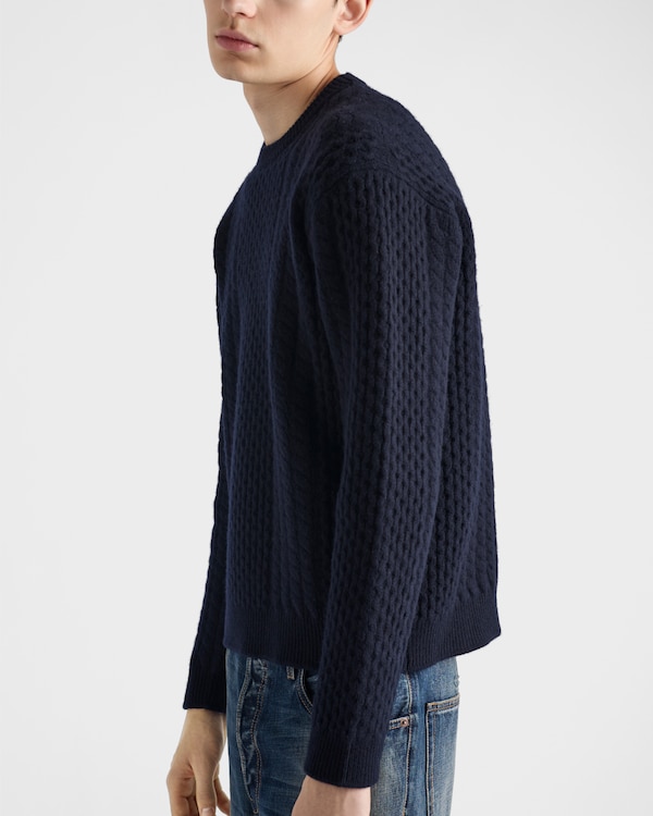 Wool crew-neck sweater - Navy Wool crew-neck sweater - Navy