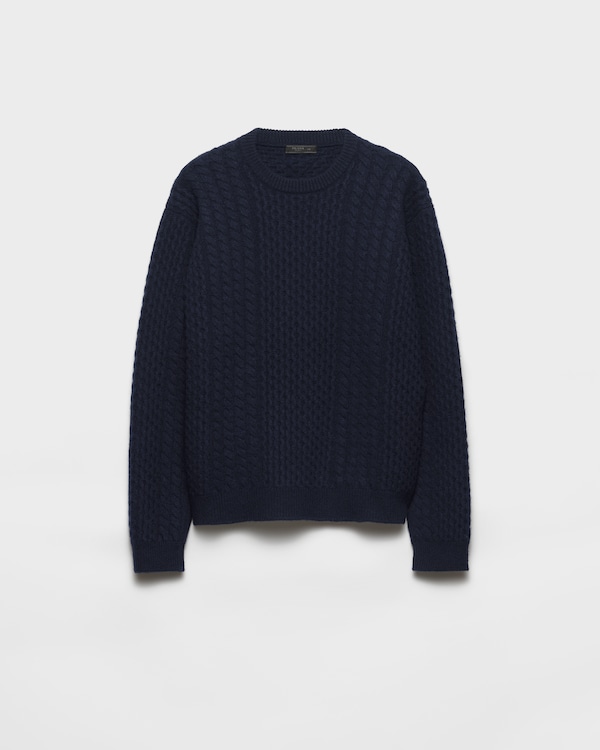 Wool crew-neck sweater - Navy Wool crew-neck sweater - Navy
