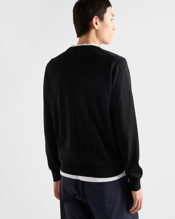 Superfine wool crew-neck sweater Superfine wool crew-neck sweater