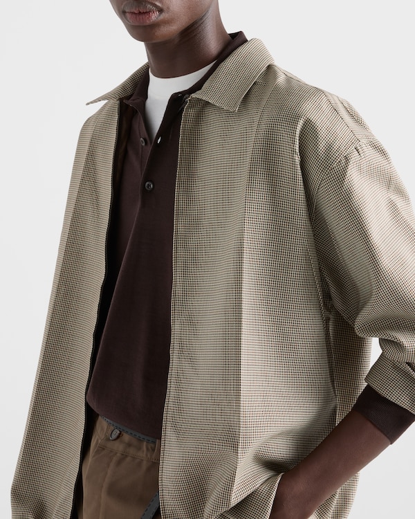 Long-sleeved superfine wool polo sweater - Dark Brown Long-sleeved superfine wool polo sweater - Dark Brown