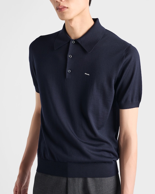 Superfine wool polo shirt Superfine wool polo shirt