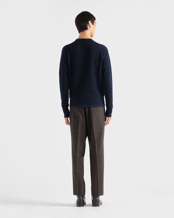 Cashmere crew-neck sweater - Navy Cashmere crew-neck sweater - Navy