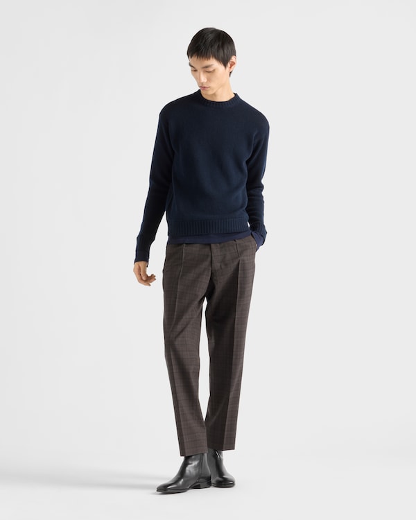 Cashmere crew-neck sweater - Navy Cashmere crew-neck sweater - Navy