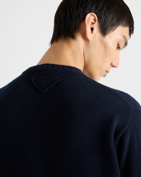 Cashmere crew-neck sweater - Navy Cashmere crew-neck sweater - Navy
