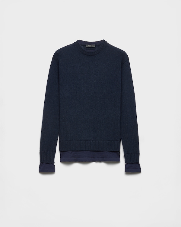Cashmere crew-neck sweater - Navy Cashmere crew-neck sweater - Navy