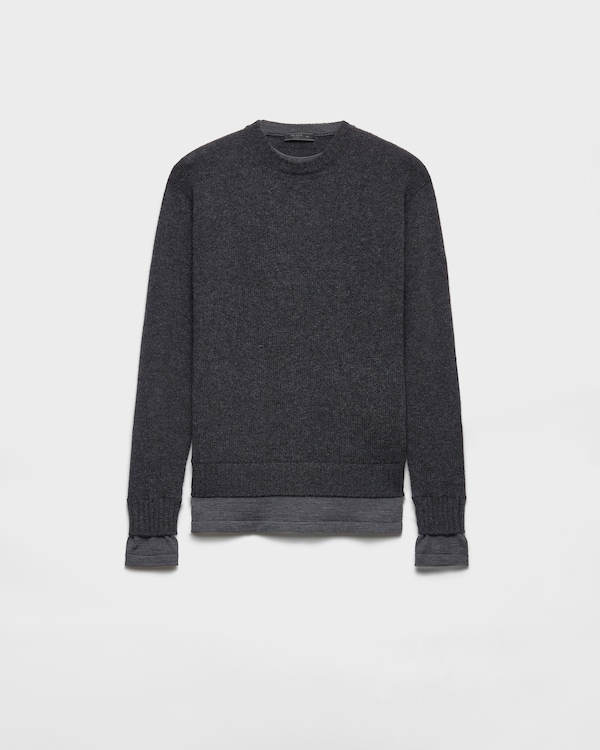 Maglia girocollo in cashmere Maglia girocollo in cashmere