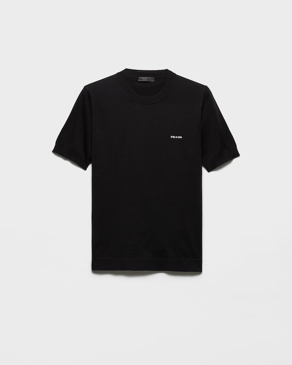 Cotton crew-neck sweater - Black Cotton crew-neck sweater - Black