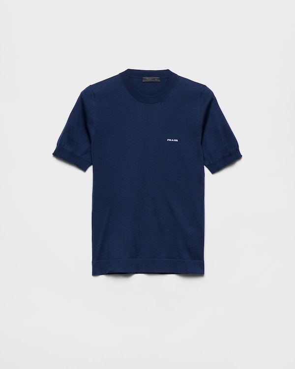 Cotton crew-neck sweater - Navy Cotton crew-neck sweater - Navy