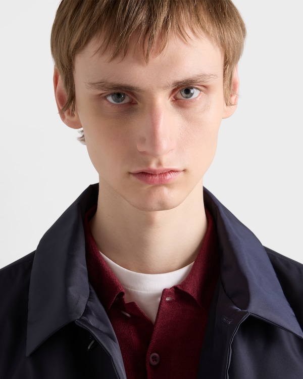 Polo en laine et soie - Bordeaux Polo en laine et soie - Bordeaux