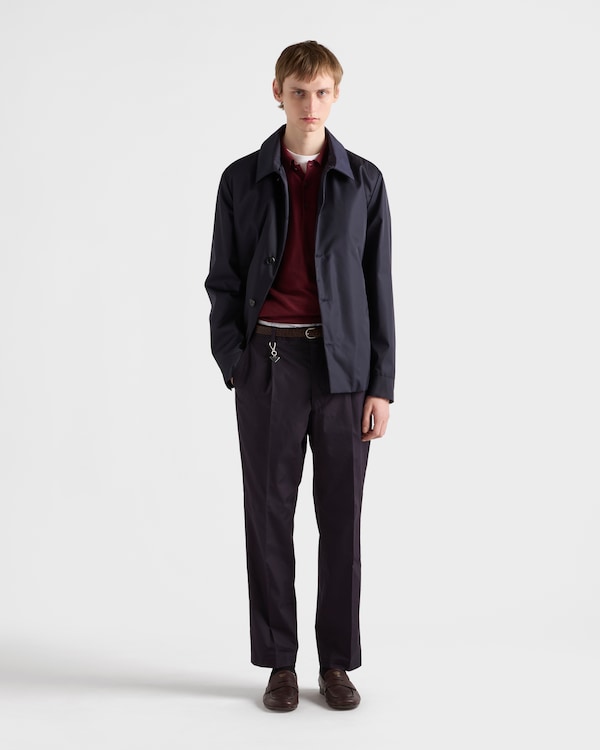 Polo en laine et soie - Bordeaux Polo en laine et soie - Bordeaux