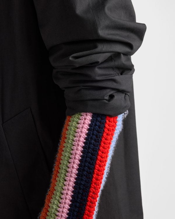 フリンジ マルチカラー ウール セーター - マルチカラー フリンジ マルチカラー ウール セーター - マルチカラー