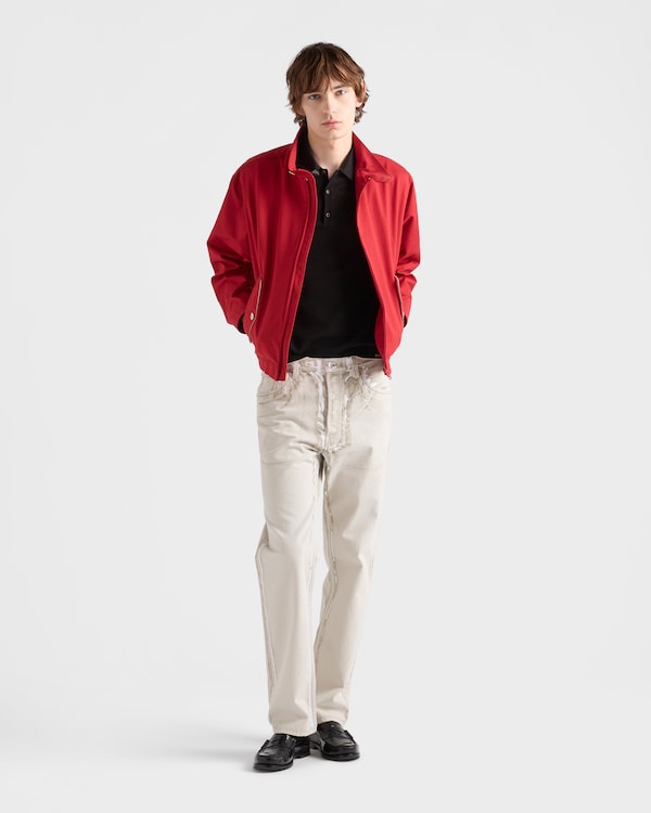 Silk and cotton polo shirt - Black Silk and cotton polo shirt - Black