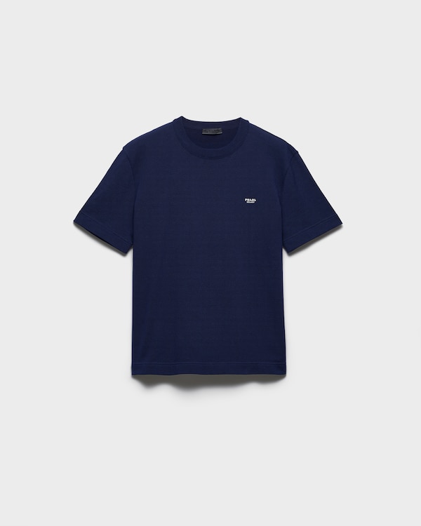 Cotton crew-neck sweater - Navy Cotton crew-neck sweater - Navy