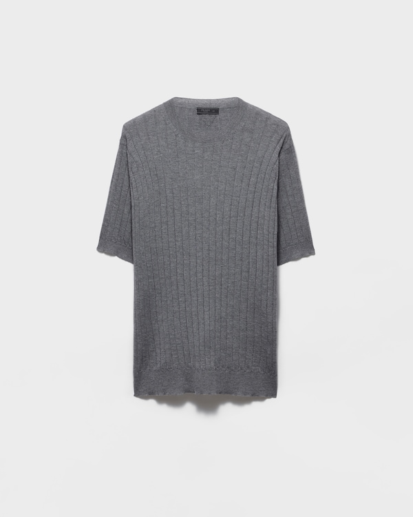 Cashmere and silk crew-neck sweater - Slate Gray Cashmere and silk crew-neck sweater - Slate Gray