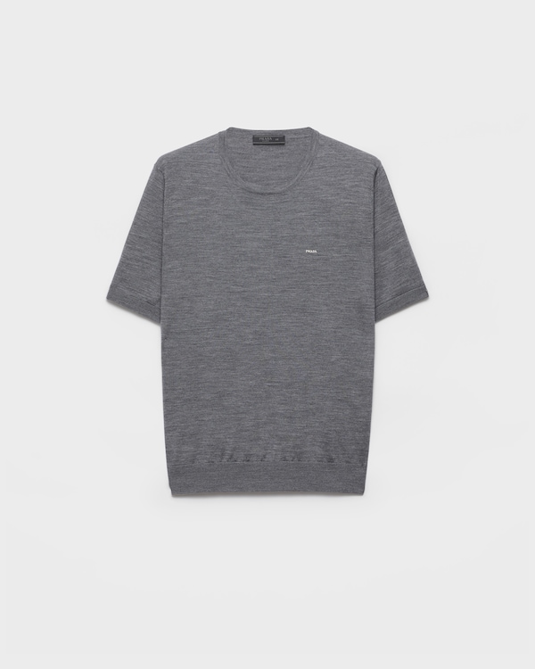 Superfine wool crew-neck sweater - Slate Gray Superfine wool crew-neck sweater - Slate Gray