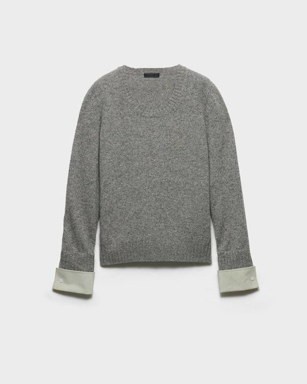 Shetland wool scoop-neck sweater - Grey Shetland wool scoop-neck sweater - Grey