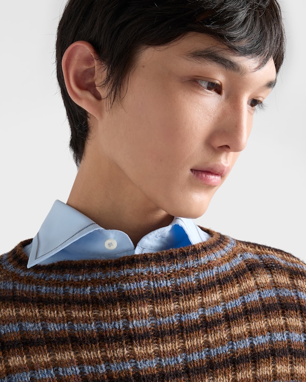 Shetland wool boat neck sweater - Rust Shetland wool boat neck sweater - Rust