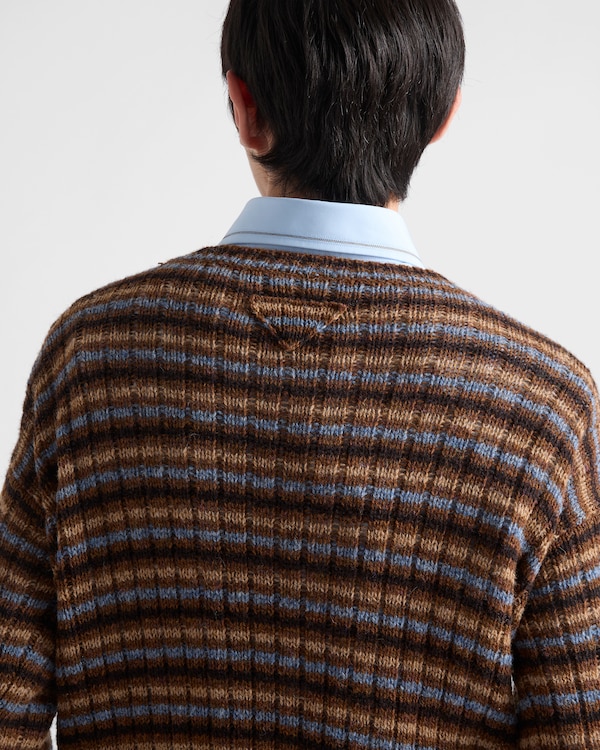 Shetland wool boat neck sweater - Rust Shetland wool boat neck sweater - Rust