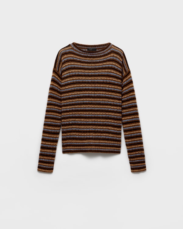 Shetland wool boat neck sweater - Rust Shetland wool boat neck sweater - Rust