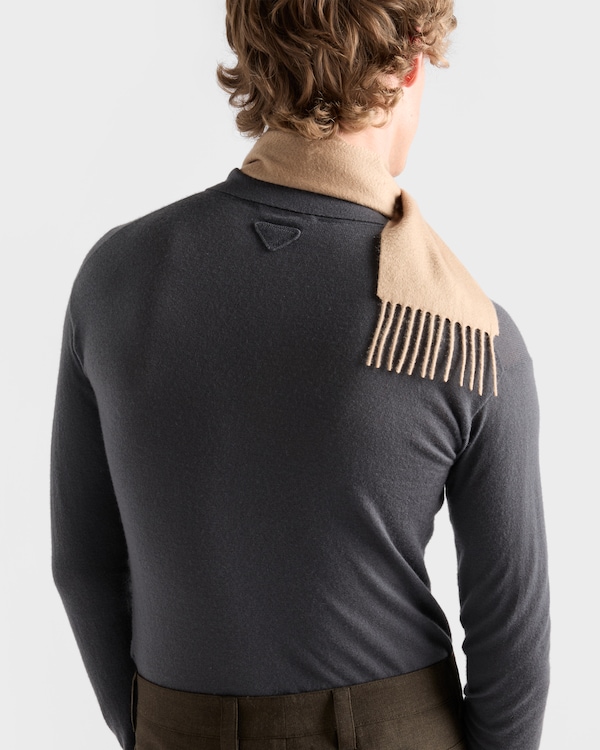 Cashmere polo shirt - Hematite Cashmere polo shirt - Hematite