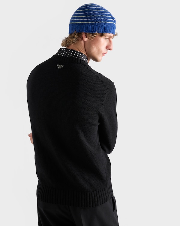 Wool and cashmere crew-neck sweater - Black Wool and cashmere crew-neck sweater - Black