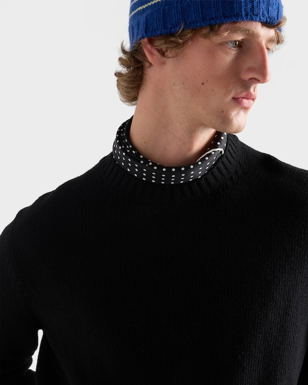 Wool and cashmere crew-neck sweater - Black Wool and cashmere crew-neck sweater - Black