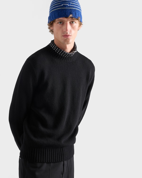 Wool and cashmere crew-neck sweater - Black Wool and cashmere crew-neck sweater - Black