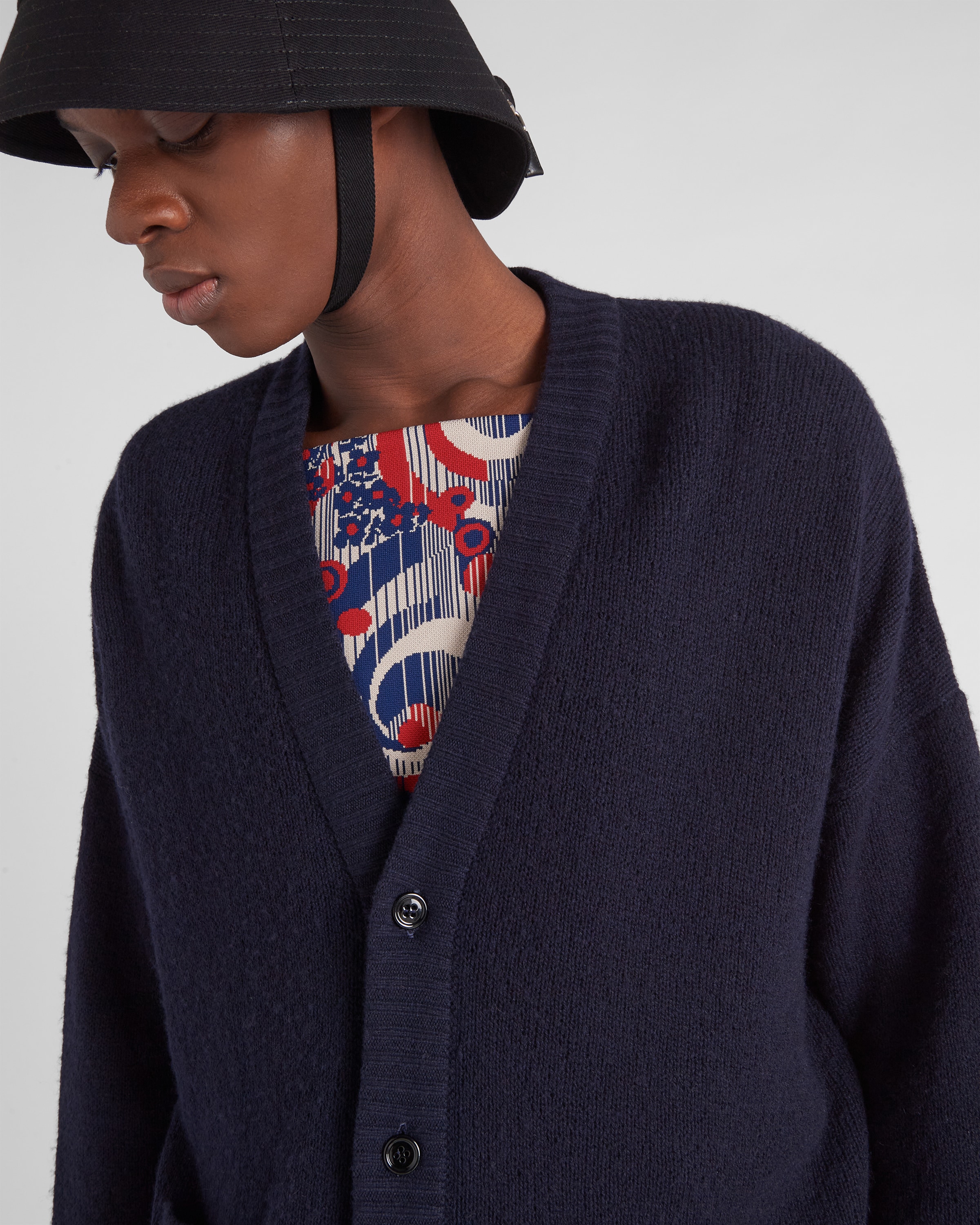 Prada cashmere cardigan sale