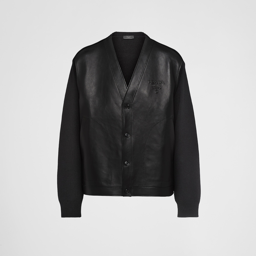 Prada Cashmere and leather cardigan 1