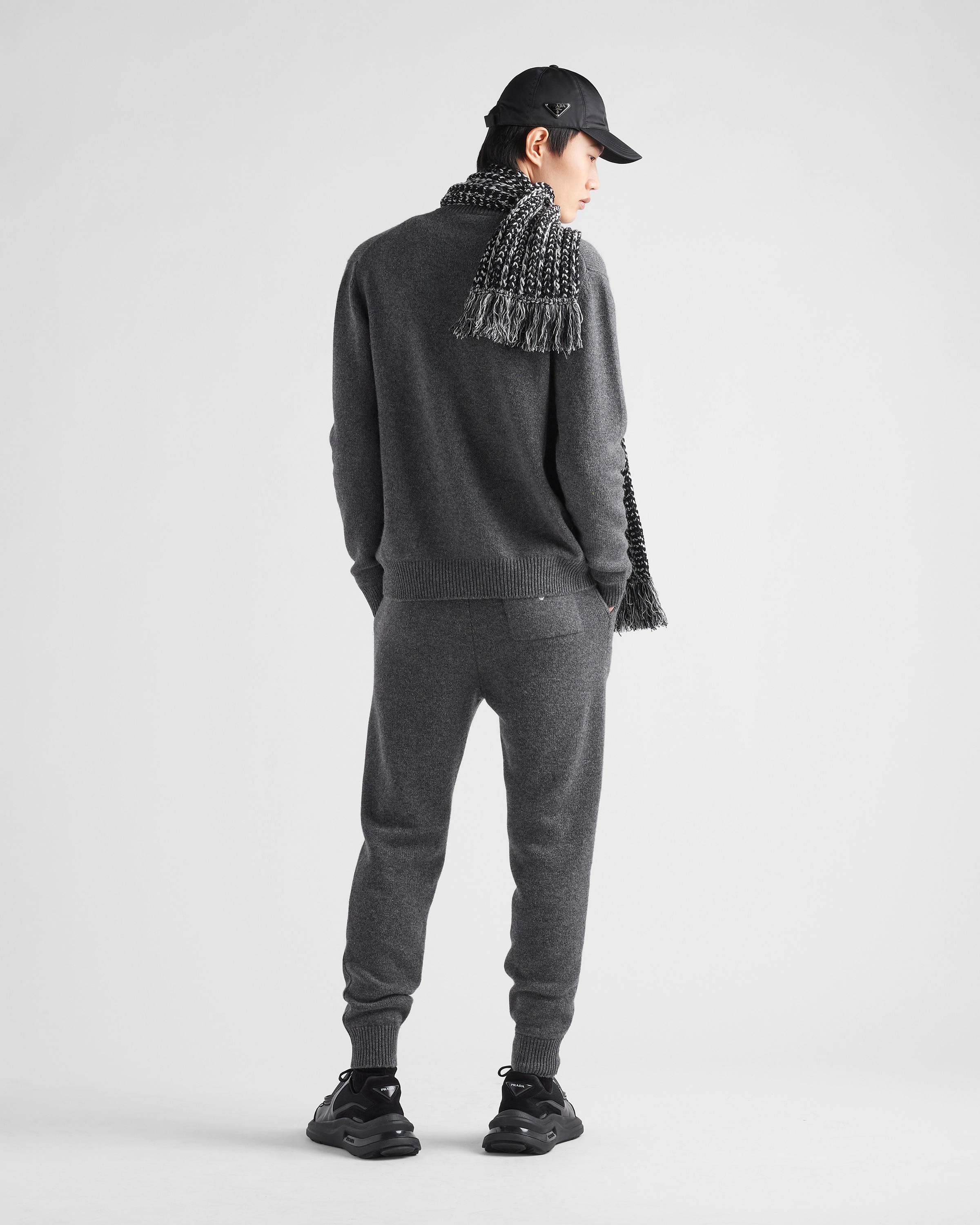 Slate Gray Cashmere cardigan | PRADA