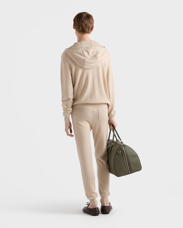 Cashmere hoodie cardigan - Ivory Cashmere hoodie cardigan - Ivory