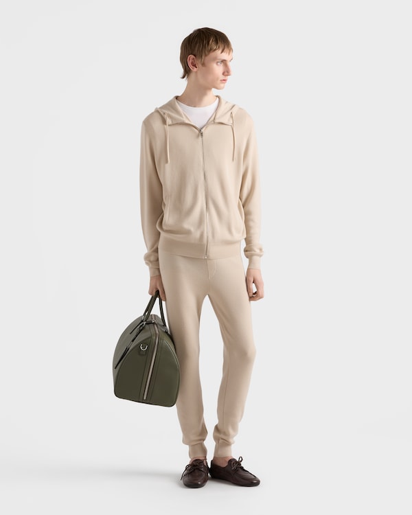 Cashmere hoodie cardigan - Ivory Cashmere hoodie cardigan - Ivory