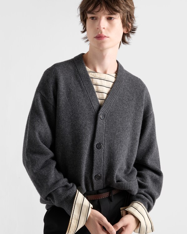 Re-Cashmere cardigan - Slate Gray Re-Cashmere cardigan - Slate Gray