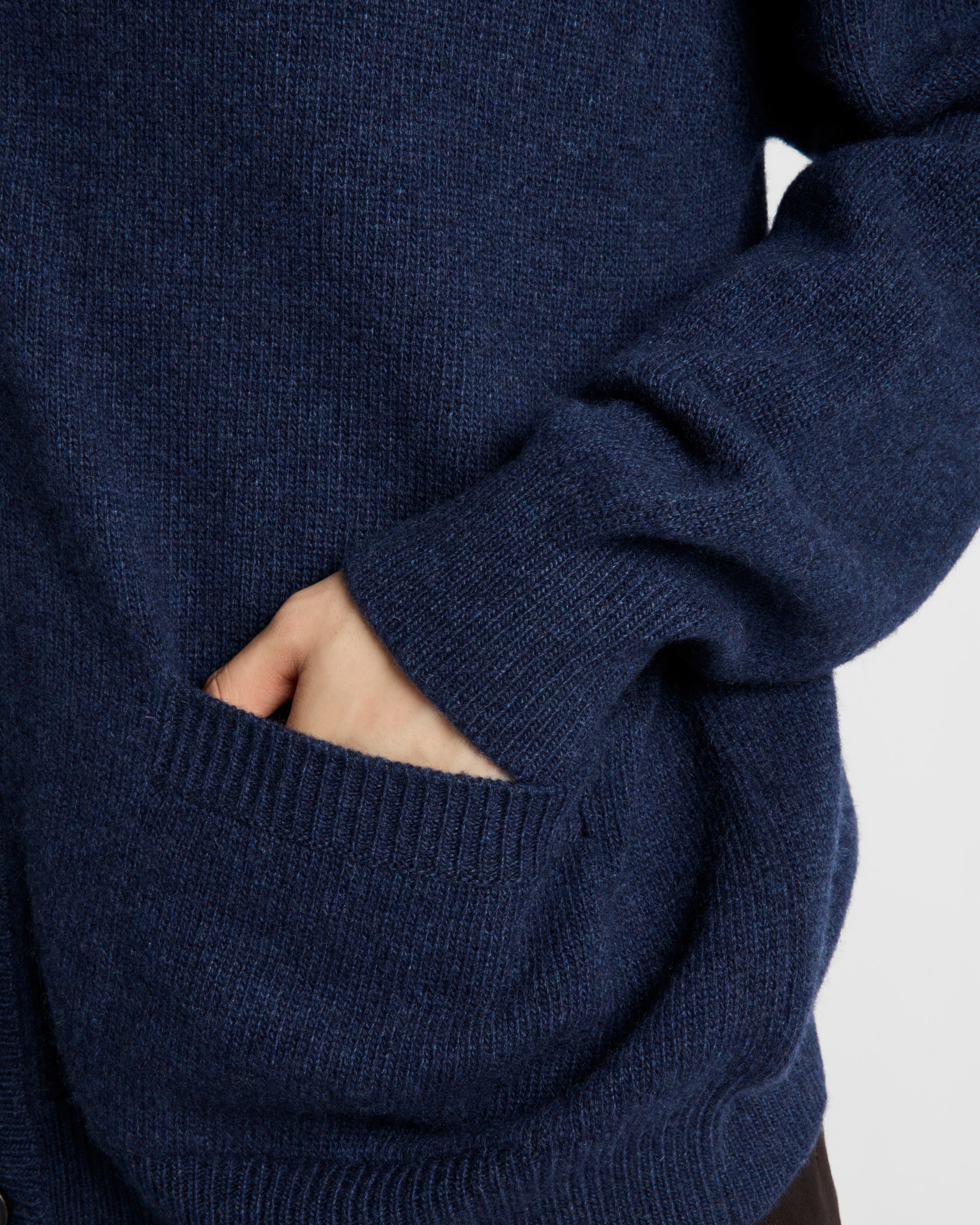 Prada Strickjacke Aus Re-kaschmir In Indigoblau