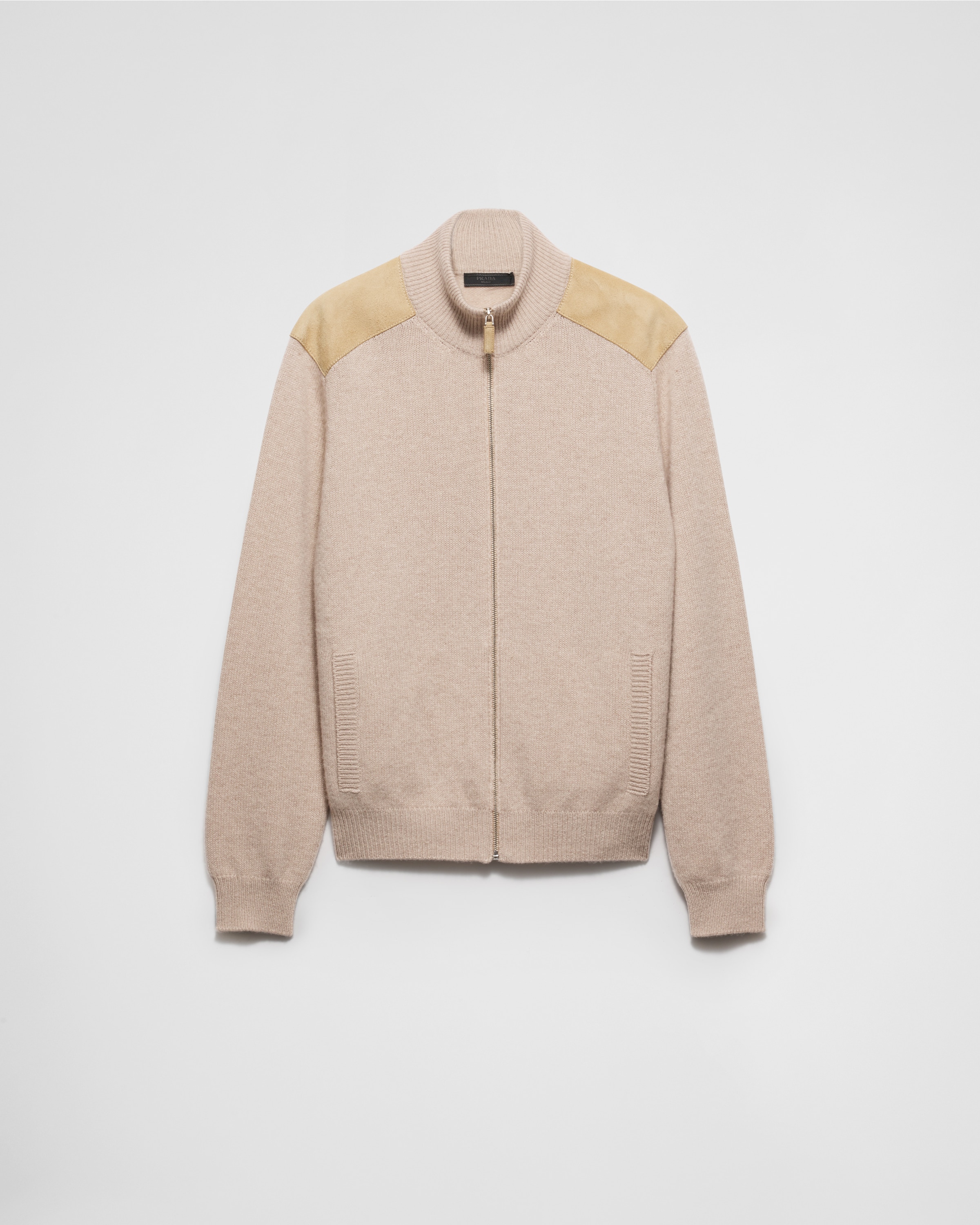 Prada Long-sleeved Sweater In Wüstenbeige