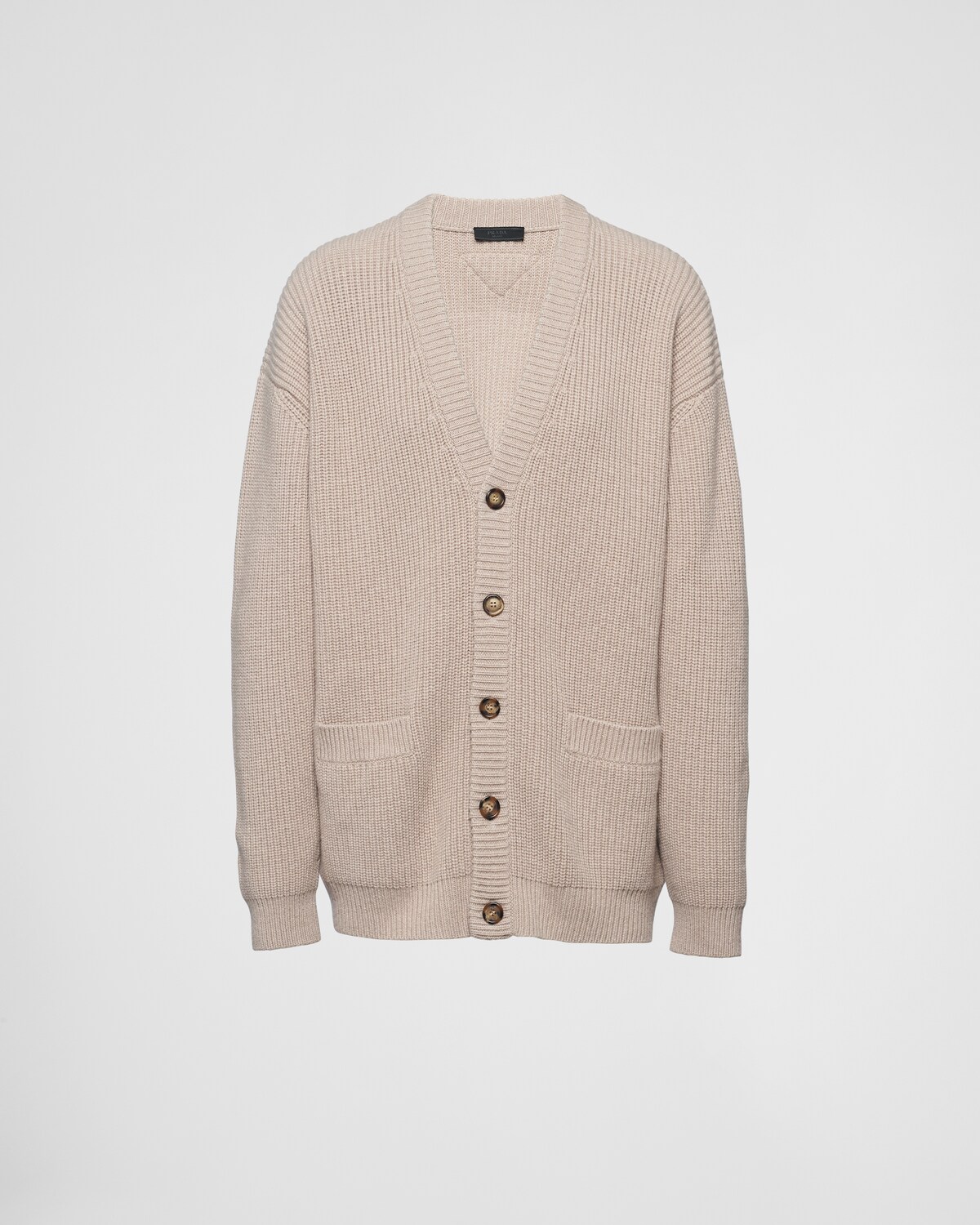 Prada Women Beige Cashmere Cardigan main image 1
