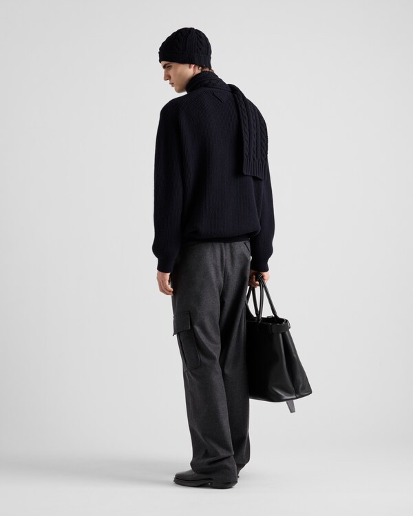 カシミヤ カーディガン - ネイビー カシミヤ カーディガン - ネイビー