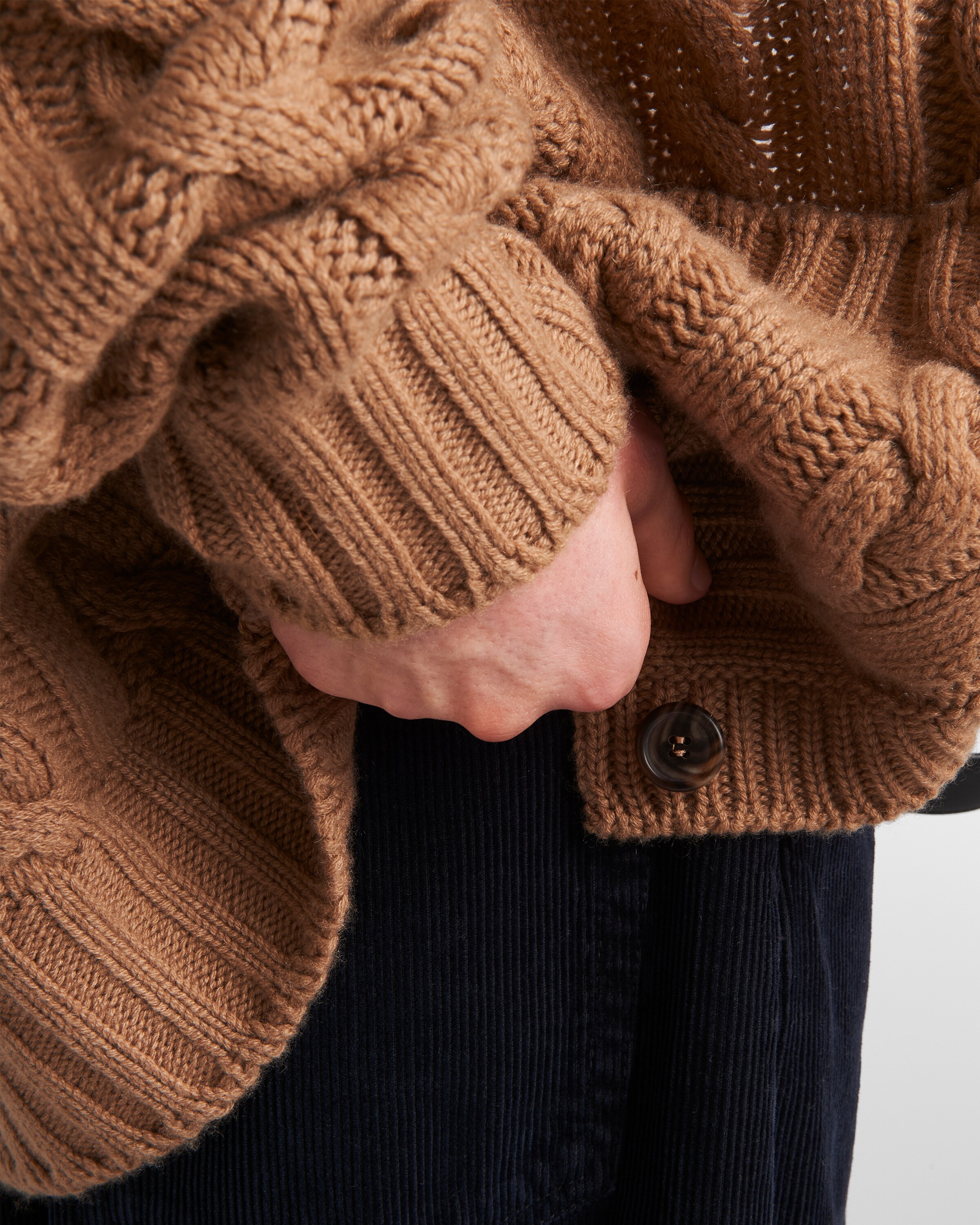 カーディガン PRADA CAMEL-COLOURED CARDIGAN IN CASHMERE Camel Brown Cashmere cardigan | PRADA