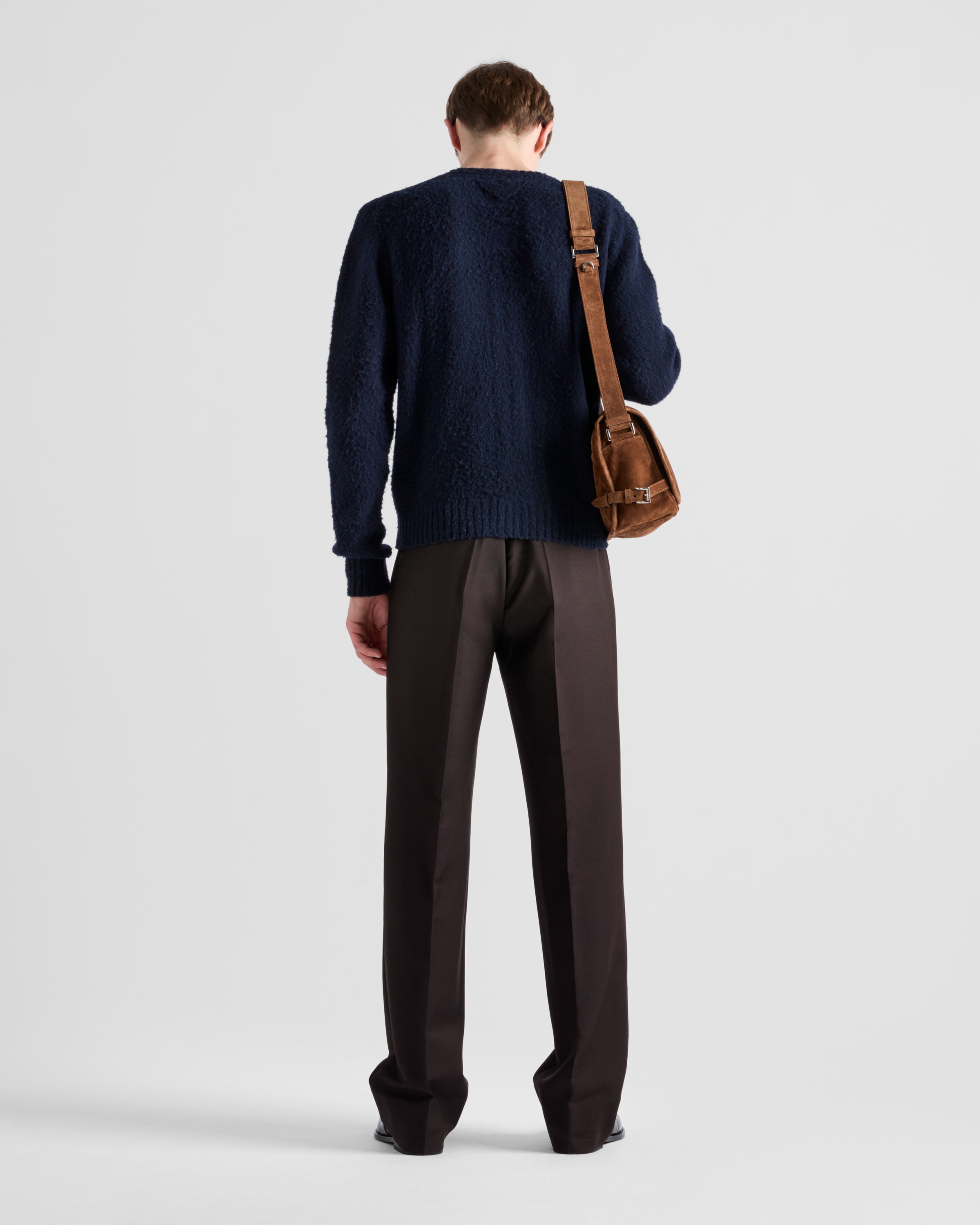 PRADA　プラダ 定番　ウールカーディガン ネイビー 紺　46 Prada（プラダ）ウィメンズ カーディガン - FARFETCH