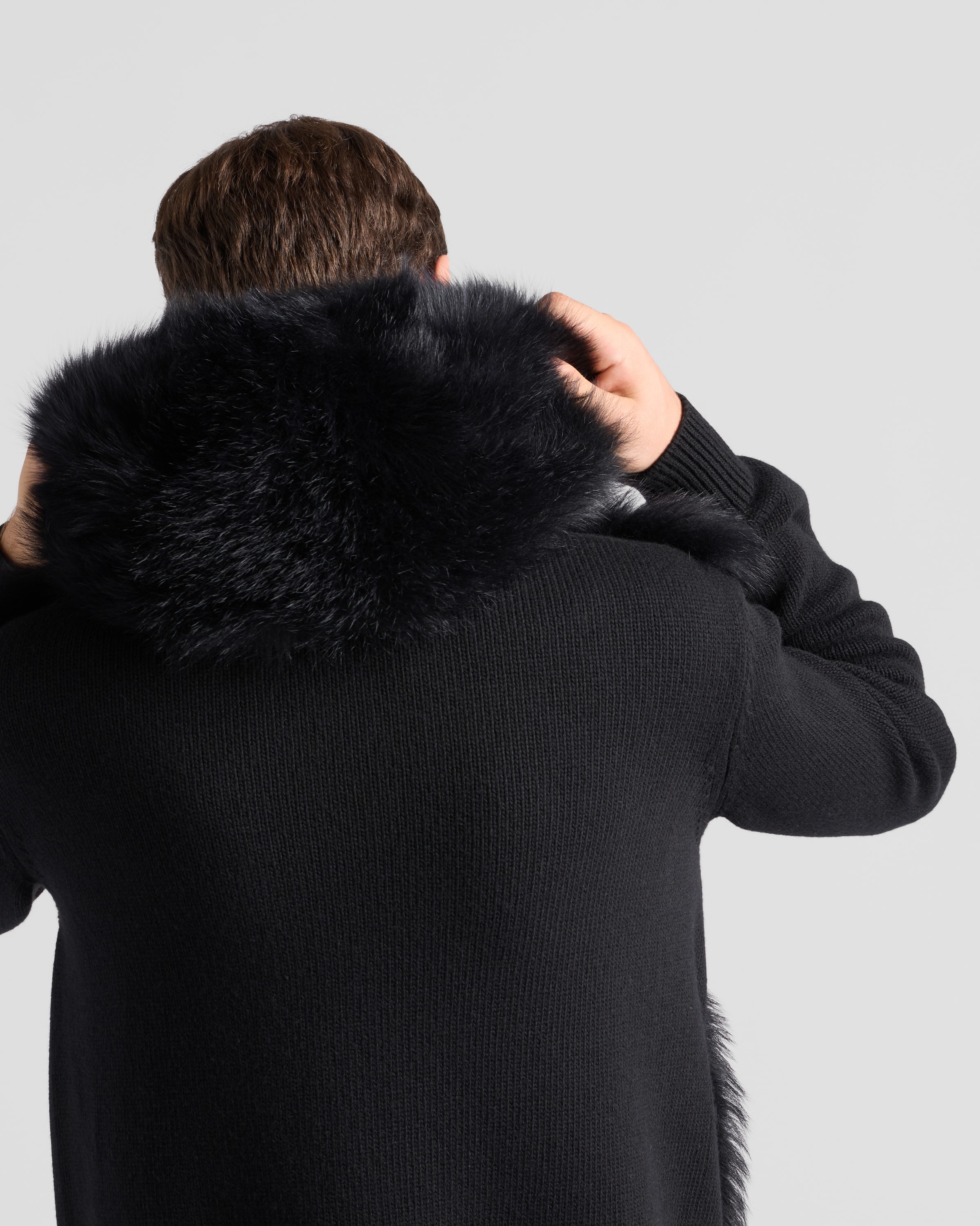 PRADA CASHMERE AND WOOL CARDIGAN