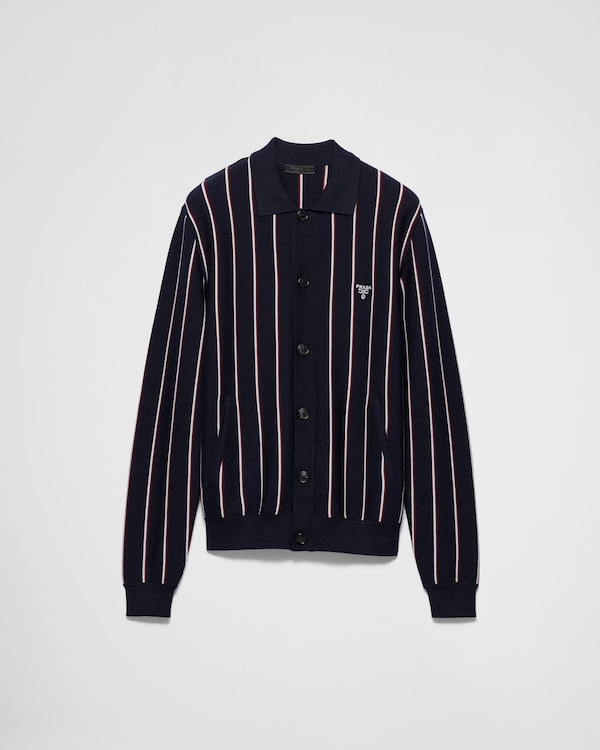 ST ネイビー（紺）系 PRADA(プラダ) カーディガン(レディース
