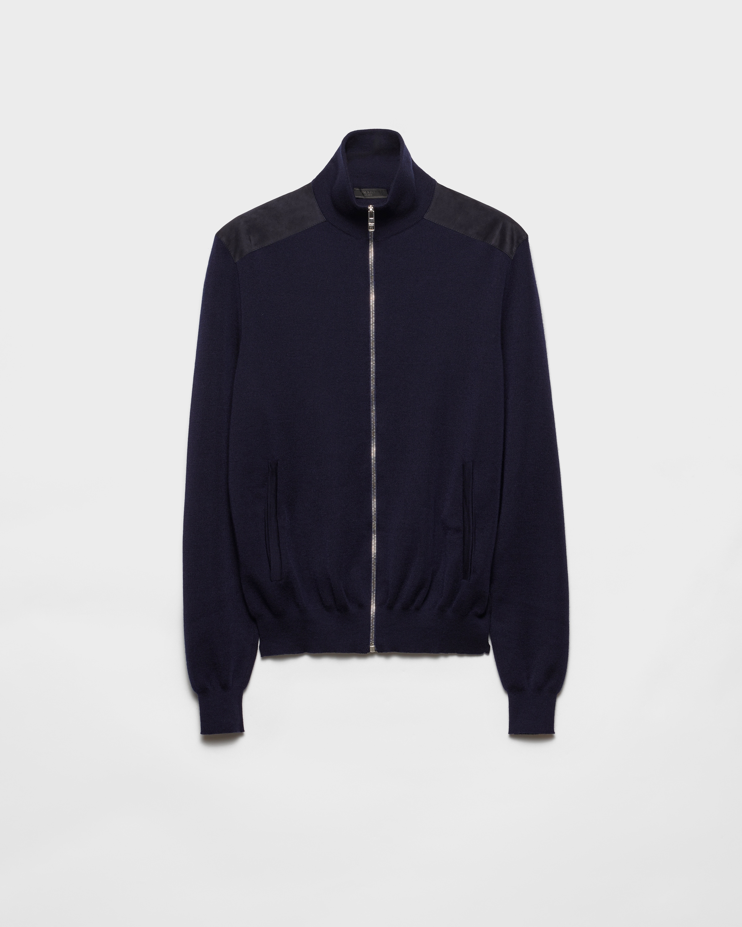 Cashmere zipper cardigan