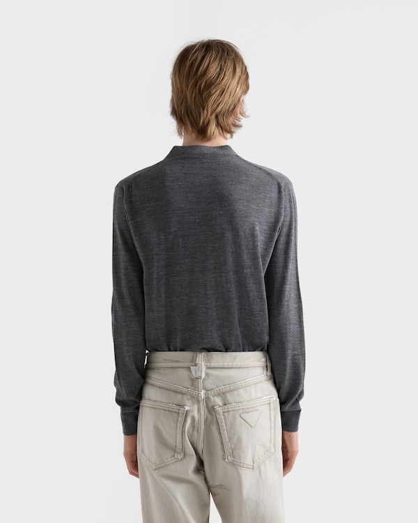 Superfine wool cardigan - Slate Gray Superfine wool cardigan - Slate Gray