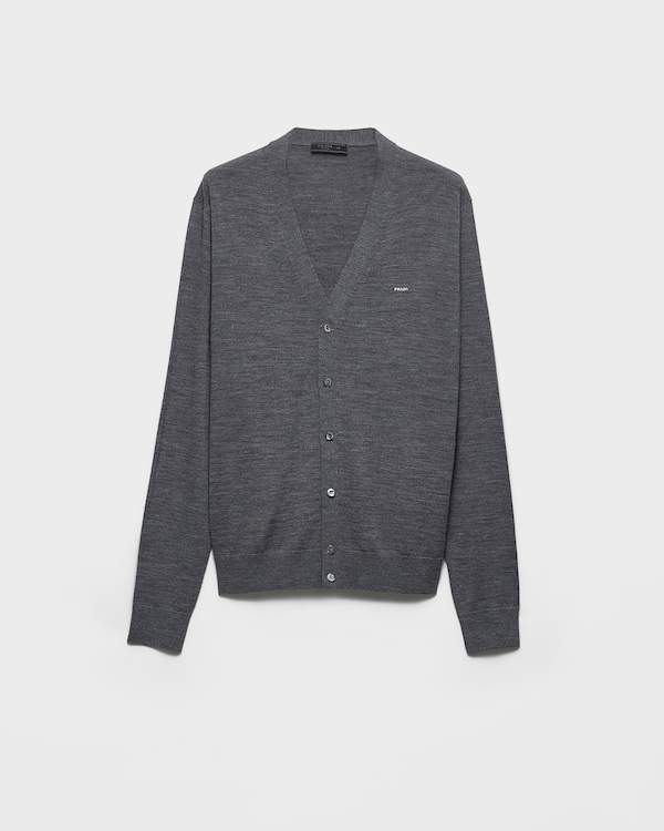 Superfine wool cardigan - Slate Gray Superfine wool cardigan - Slate Gray