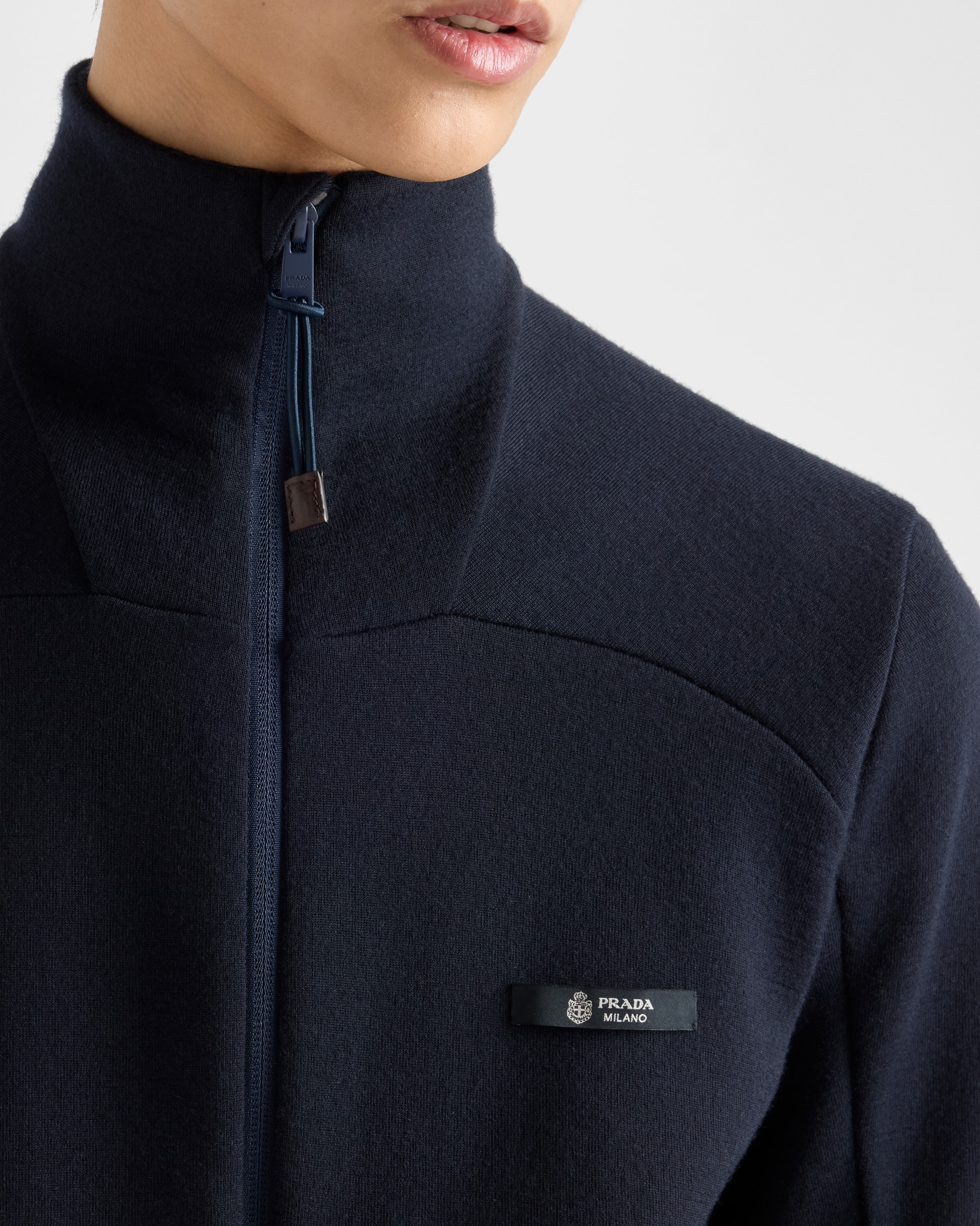 Navy Cashmere Cardigan | PRADA