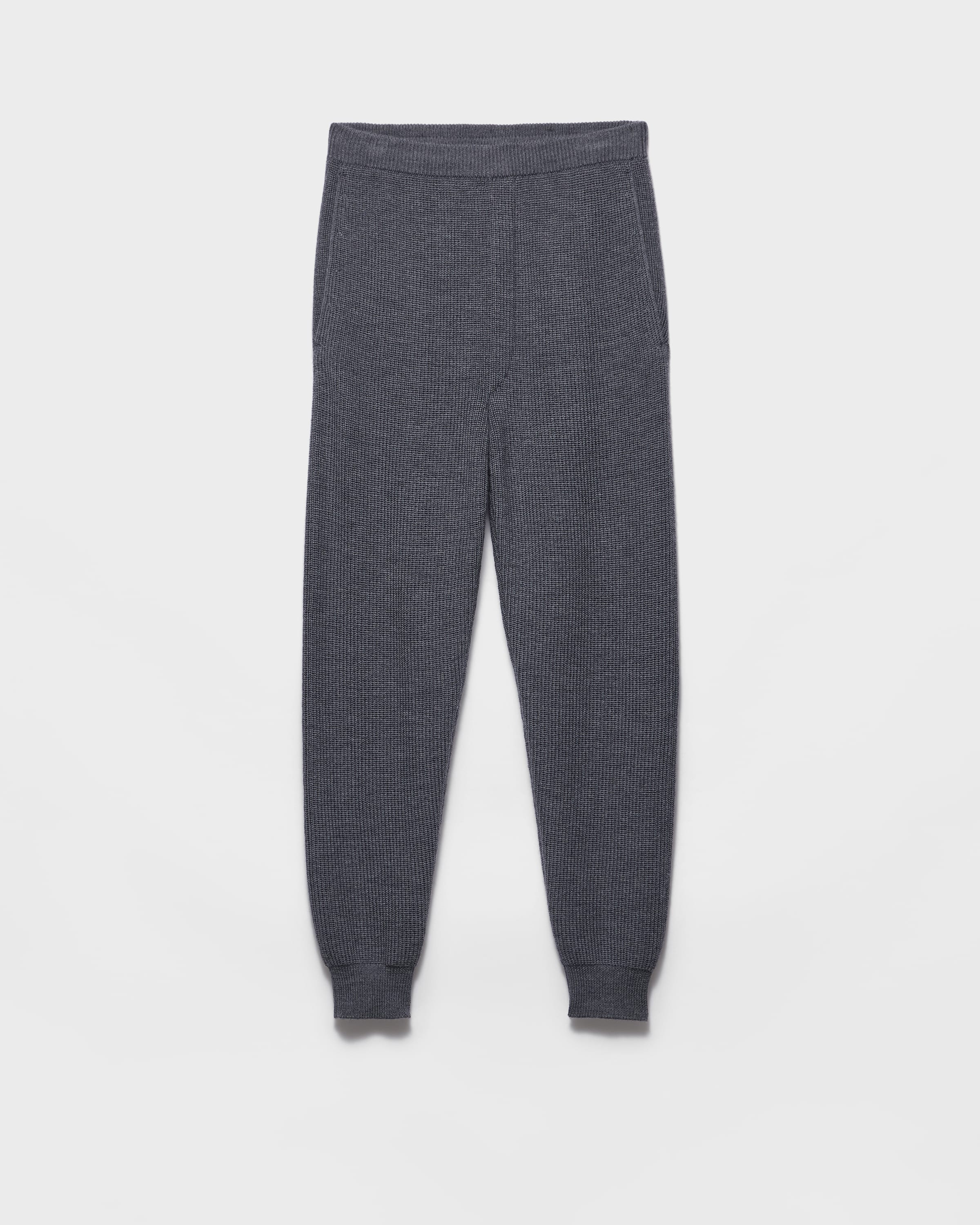Prada Joggers De Lana, Hombre, Gris Pizarra, Talla 54