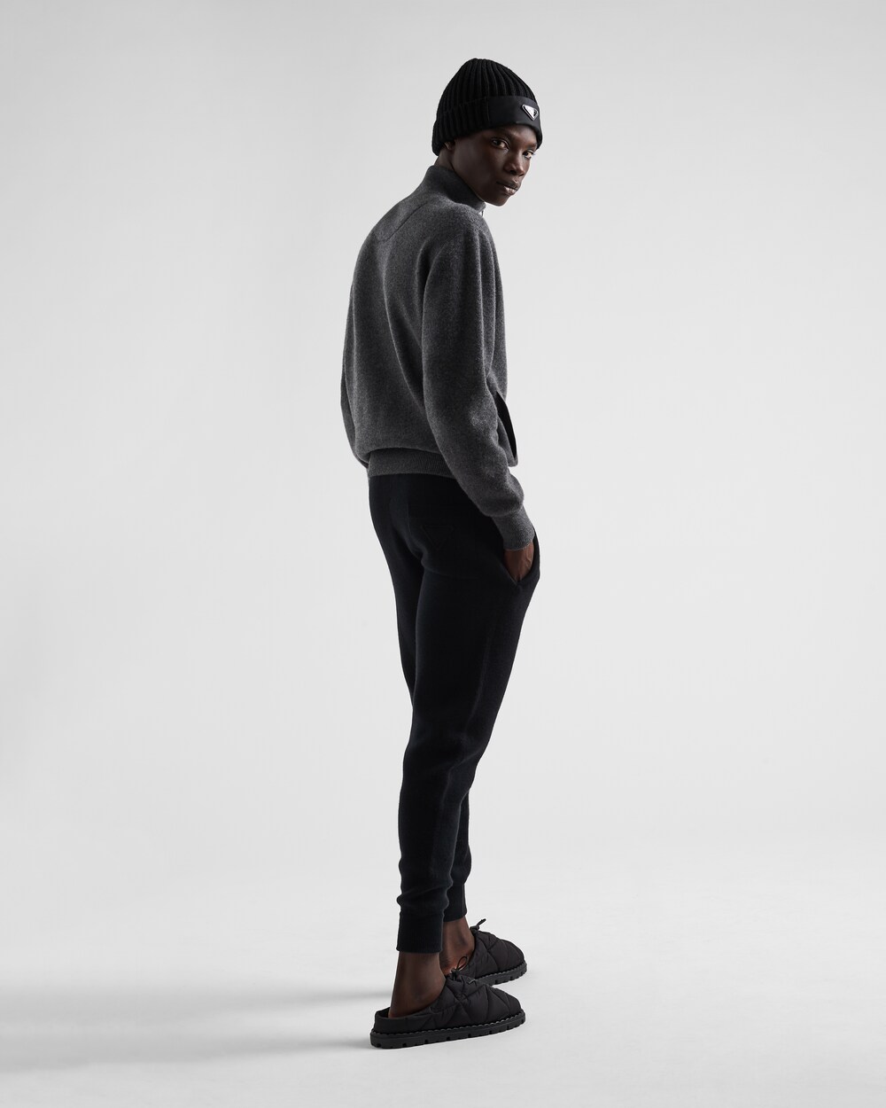Black Cashmere pants | Prada