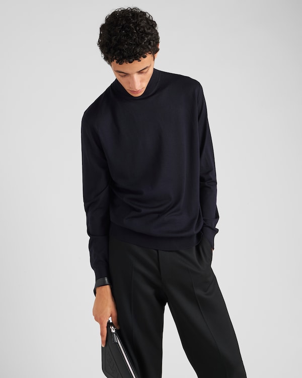 Pull à col roulé en laine Pull à col roulé en laine